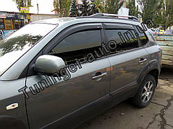 Дефлектори вікон (вітровики) Hyundai Tucson 2004-2011 (HIC/Тайван)