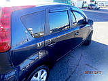 Вітровики, дефлектори вікон Nissan Note 2004-2013 (Hic), фото 2