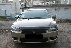 Дефлектор капота (мухобійка) Mitsubishi Lancer X 2007-2010 (HIC/Тайван)