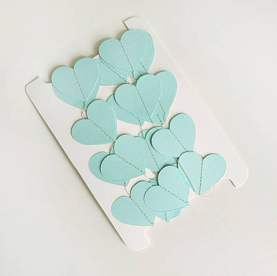 Гірлянда-сердечка, 2 м'ятний колір