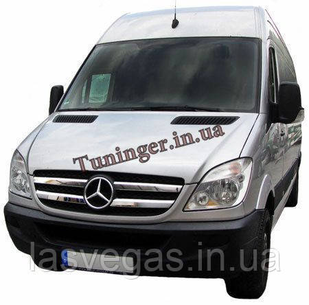 Хром накладка на решітку радіатора Mercedes Sprinter 2006-2012 (Carmos)