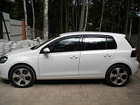 Дефлекторы окон (ветровики) Volkswagen Golf 6 2008-2013(HIC/Тайвань)