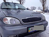 Зимова накладка на решітку радіатора Deawoo Lanos Т-100 (Верх) 1997+, фото 3