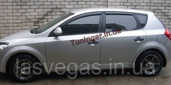 Вітровики, дефлектори вікон Kia Ceed HB 2007-2011 (Autoclover/Корея), фото 1