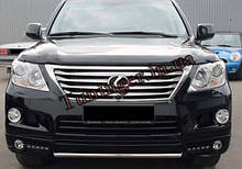 Мухобійка, дефлектор капот Lexus LX 570 2008 ->