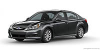 Ветровики с хром молдингом, дефлекторы окон Subaru Legacy 2010-2015