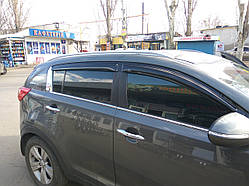 Дефлектори вікон (вітровики) Kia Sportage 2010-2015 (HIC/Тайвань/K23)