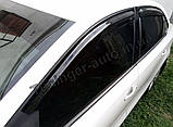 Вітровики, дефлектори вікон Volkswagen Polo Sedan 2009-2017 (Тайвань), фото 2
