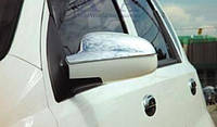 Хром-накладки на зеркала Chevrolet Aveo I-II 2002-2005 (Cromax)