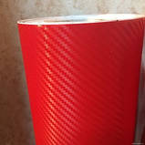 3D карбон Червоний. TR1 100х152 см, фото 2