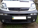 Зимова накладка на решітку радіатора Opel Vivaro 2001-2006гг., фото 2