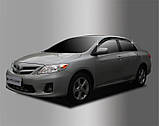 Вітровики, дефлектори вікон Toyota Corolla 2007-2012 (Autoclover), фото 3