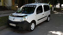 Мухобійка, дефлектор капота Renault Kangoo 2008- (VIP)
