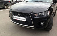 Мухобойка, дефлектор капота Mitsubishi Outlander XL 2010-2012 (EGR)