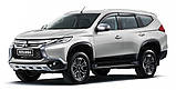 Дефлектори вікон (вітровики) Mitsubishi Pajero Sport III 2015- (HIC/Тайван), фото 4