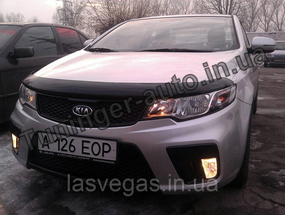 Мухобійка, дефлектор капота Kia Cerato 2009-2013 (EGR)