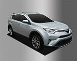Дефлектори вікон (вітровики) хромовані Toyota RAV4 2012-2018 (Autoclover D690), фото 6