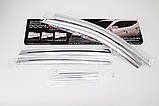 Дефлектори вікон (вітровики) хромовані Toyota RAV4 2012-2018 (Autoclover D690), фото 7