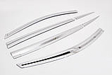 Дефлектори вікон (вітровики) хромовані Toyota RAV4 2012-2018 (Autoclover D690), фото 8