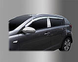 Дефлектори вікон (вітровики) хромовані KIA SPORTAGE 2010-2015 (Autoclover/Південна Корея)), фото 5