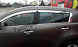 Дефлектори вікон (вітровики) хромовані KIA SPORTAGE 2010-2015 (Autoclover/Південна Корея)), фото 7
