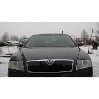 Зимняя накладка на решетку радиатора Skoda Octavia A5 2005-2009 (до рестайл)