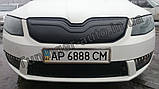 Зимова накладка на решітку радіатора Skoda Octavia A7 2013-  , фото 3