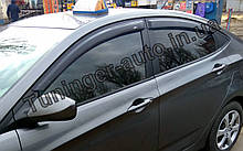 Вітровики, дефлектори вікон Hyundai Accent 2010г -> (Hic)