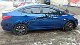 Вітровики, дефлектори вікон Hyundai Accent 2010г -> (Hic), фото 3