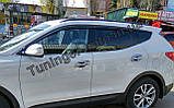 Вітровики, дефлектори вікон Hyundai Santa Fe 2012-2017 6шт. (Autoclover/Корея), фото 6