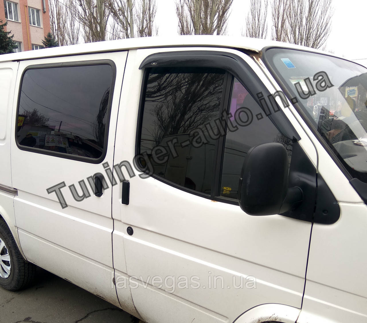 Дефлектори вікон (вітровики) Ford Transit 1986-1999 (HIC/Тайвань)
