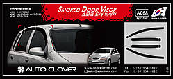 Дефлектори вікон (вітровики) Chevrolet Aveo HB 2002- (Autoclover/Корея)