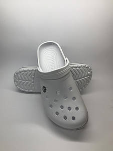 Сабо чоловічі Dago білі медицинські (гумові шльопанці крокси)