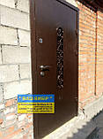 Двері вхідні МЕТАЛ+КОВКА 960*205 БЕЗПЛАТНА ДОСТАВКА, фото 10