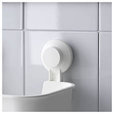 Корзина на присосках IKEA TISKEN білий 403.812.53, фото 2