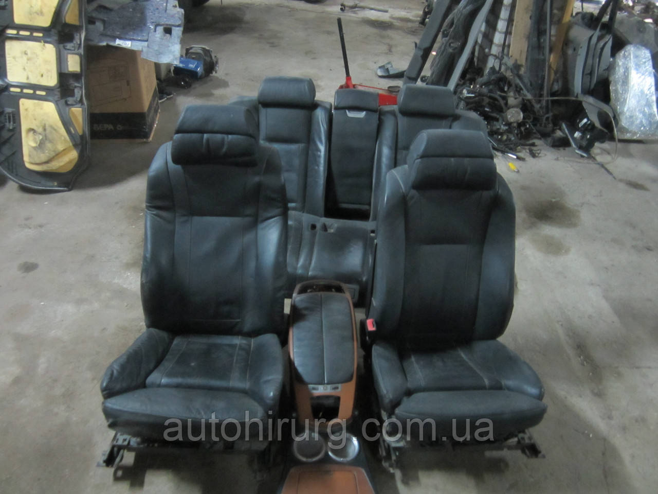 Шкіряний салон (чорний) BMW e65 7-series