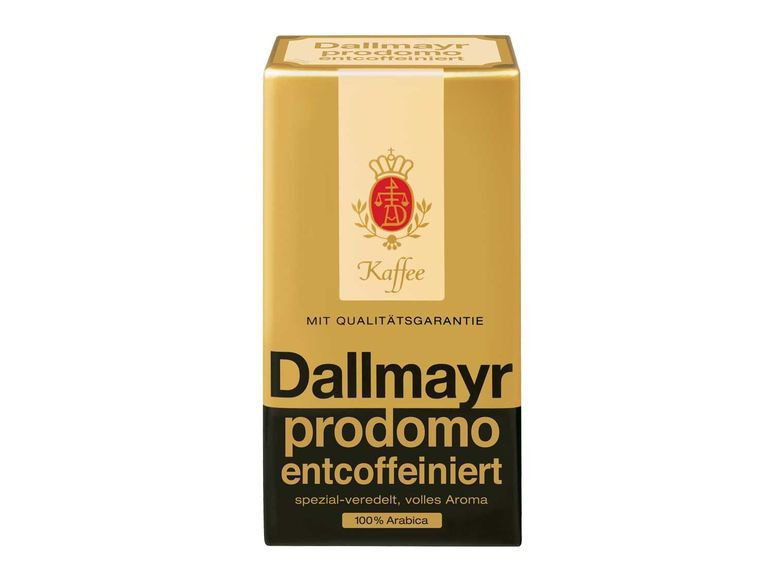 Кава без кофеїну арабіка мелена Dallmayr Prodomo Entcoffeiniert у пачці 500 г Німеччина