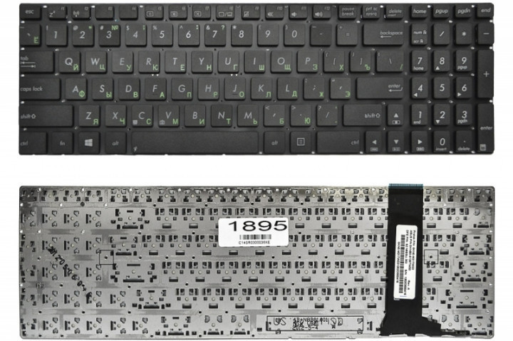 Клавіатура для ноутбука Asus 0KNB0-6120CB00 0KNB0-6120CZ00 0KNB0-6120FR00 0KNB0-6120FS00 0KNB0-6120GE00