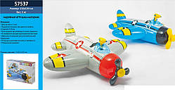 Плотик INTEX 57537 132х130 см Літак із водяним пістолетом від 3 років