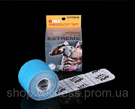 Кінезіологічний тейп ARES TAPE EXTREME 5 м, блакитний