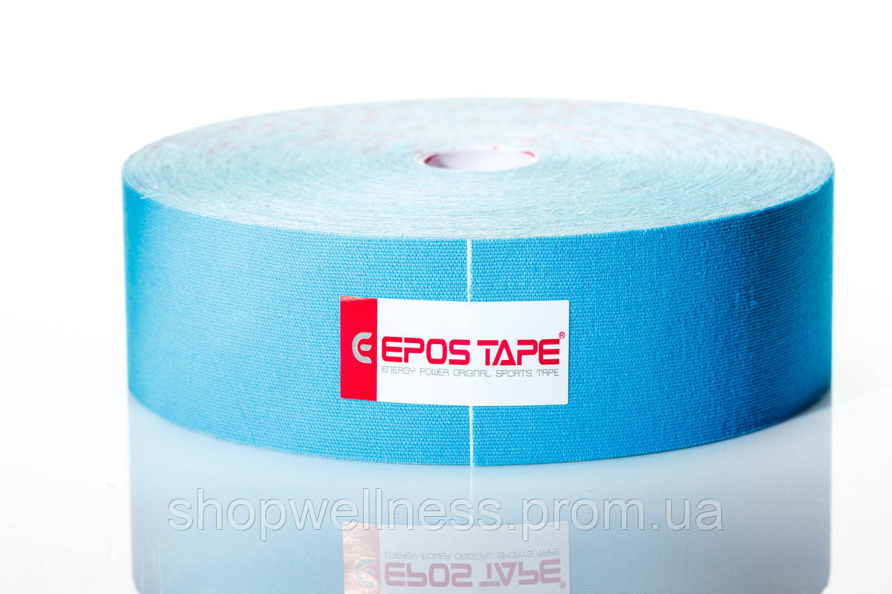 Кінезіотейп EPOS TAPE 31,5м, блакитний