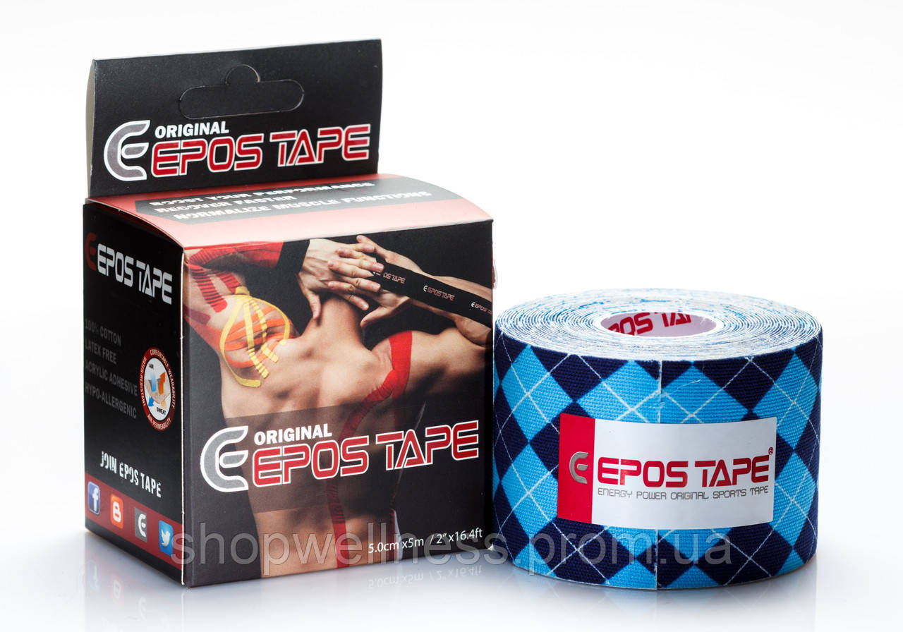 Кінезіотейп EPOS TAPE 5 м, ромби