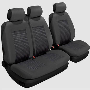 Чохли універсальні на передні сидіння 2+1 Beltex Comfort чорні для VOLKSWAGEN: Crafter, LT, RENAULT Master