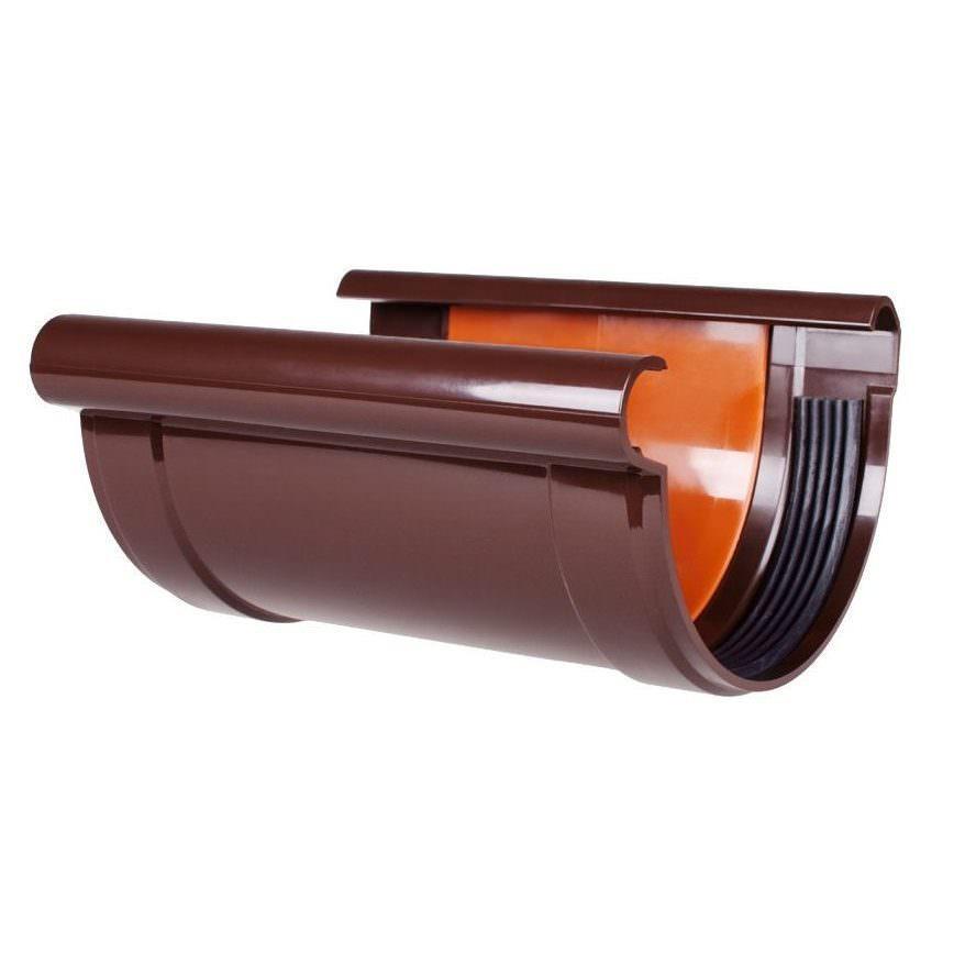 З'єднувач ринви Profil коричневий (130 мм)