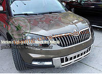 Передняя и задняя накладки на Skoda Yeti 2013+ гг.