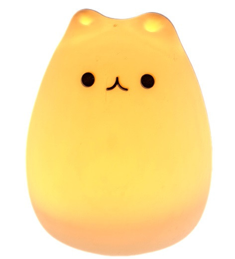 Силіконовий світильник-нічник "Милий котик"