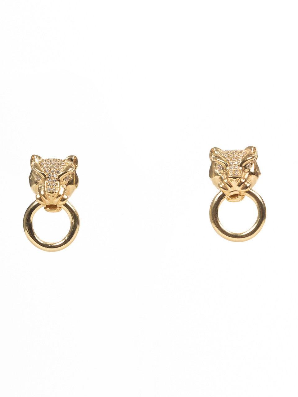 Срібні сережки "Пантера" 11011-ж, фото 1