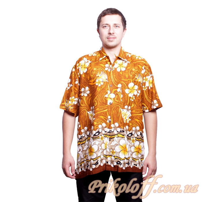 Купить Гавайская рубашка "Цветы", цена 385 грн — Prom.ua (ID#662896271)