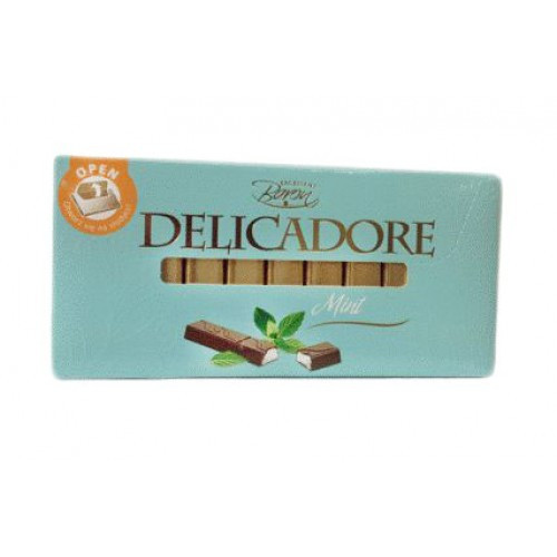 Шоколад молочний Delicadore Baron Mint (з м'ятою), 200 г, фото 1