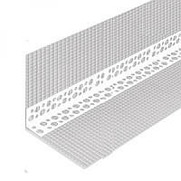 Кутник фасадний пластиковий з сіткою 10 х 10 см (3 м)